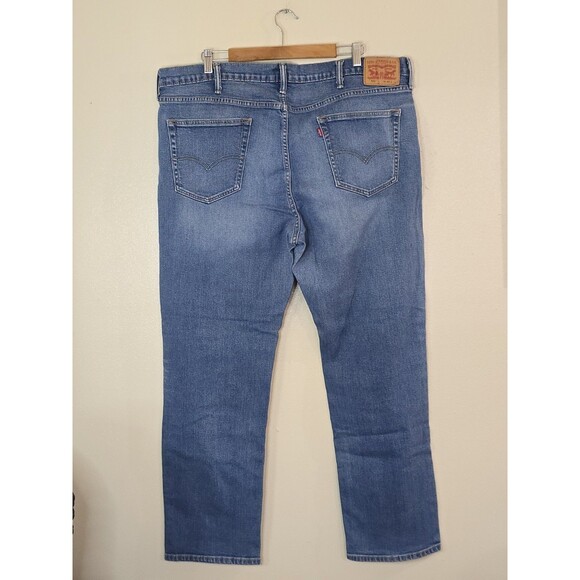 Levis 541 Jeans Mens 42x32 Blue Athletic Fit Taper Stretch Denim Pants Classic - Picture 4 of 12